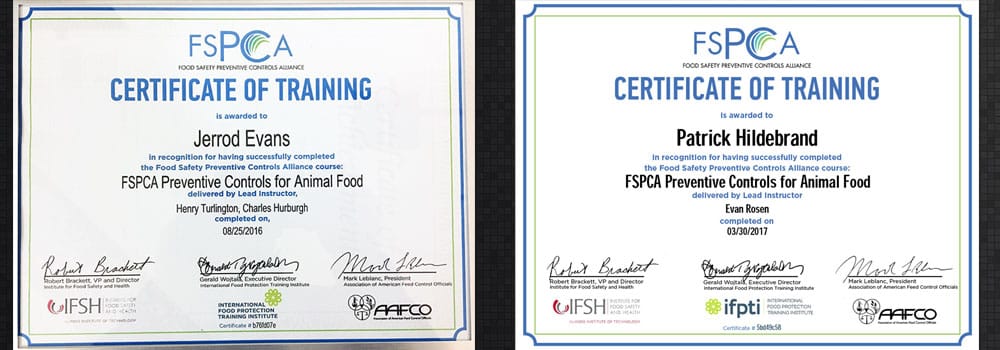 FSPCA Certifications