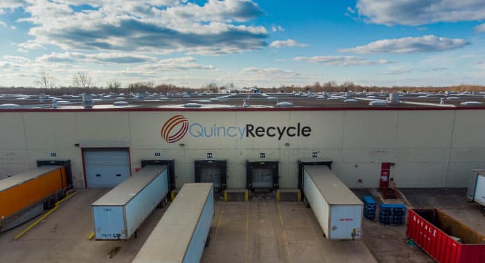 Loading dock at Quincy Recycle facility in Ft. Wayne, IN