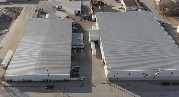 Overhead view of Quincy Recycle location in Quincy, IL